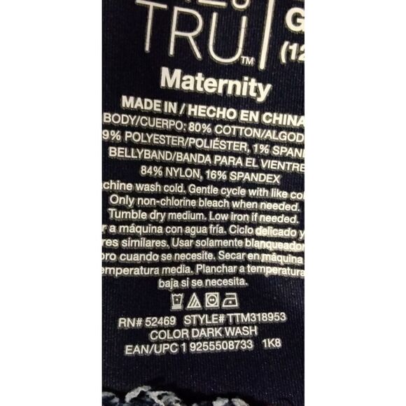"Time & Tru" woman's maternity jeans 👖 - Picture 7 of 7